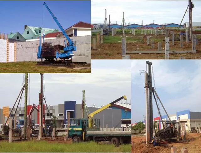 Proses pemancangan tiang pancang