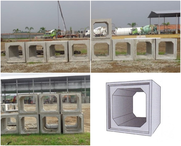 Box culvert precast untuk saluran besar PT. Mitra Kontraktor Bangunan