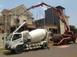 Pompa beton mini untuk akses jalan sempit cor rumah