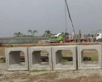 Bentuk box culvert precast saluran kotak berongga untuk debit besar